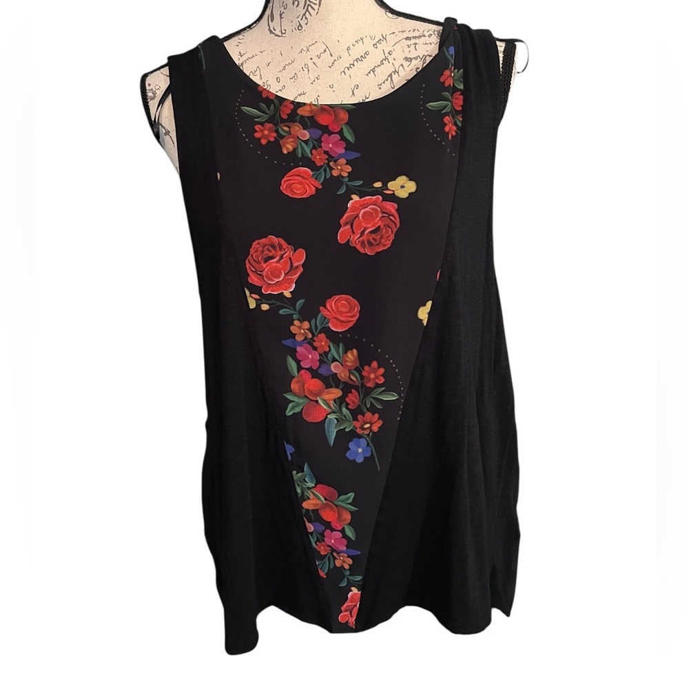 Desigual Women's Martine Knitted Sleeveless T-Shirt sz XL